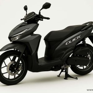 موتور مشکی طرح کلیک کبیر ۱۷۰ سی‌سی با دیسک ABS، رینگ اسپرت و گیربکس CVT در گالری وان‌سایکل